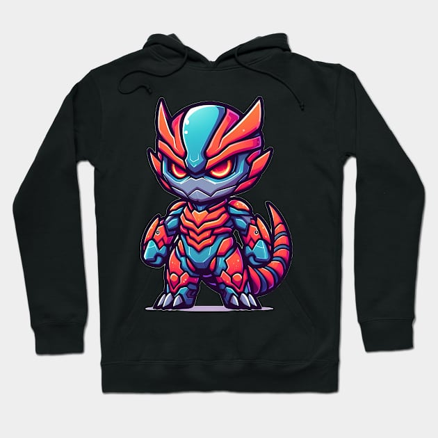 Chibi mecha kaiju armor Hoodie by Mechanime World